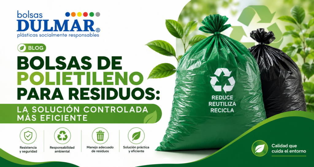 Bolsas de polietileno para residuos la solución controlada más eficiente